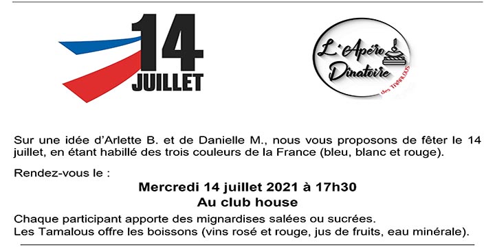 14 juillet - Apéritif dinatoire