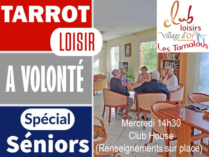 Tarrot Loisir - Les mercredis à 14h30