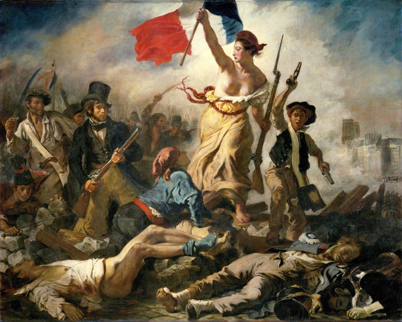 Eugène Delacroix - La liberté guidant le peuple - 1830